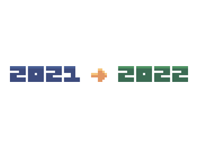 I'm a bit late, 2022! 2022 2022 pixel art bitmap bitmap art clean pixel art cool pixel art custom font custom text design flat illustration minimalistic pixel art new years pixel pixel art pixel text pixel typography simple and clean simple pixel art typography