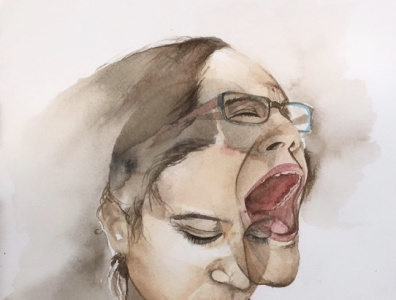 Anger art concept art watercolor