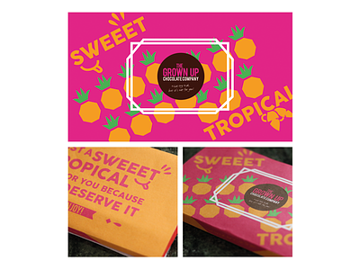 Tropical Chocolate Packaging art award branding chocolate colour creative graphics illustration minimal packaging tropical ycn