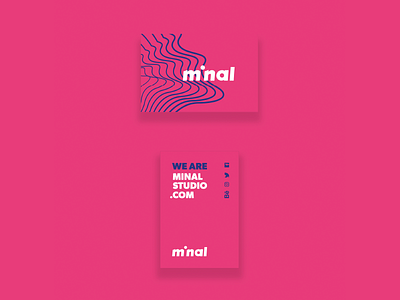 Minal Studio Business Cards bold branding business card logo minimal mockup social typography