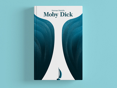 Moby Dick art book book cover cover design hardcover illustration illustrator print