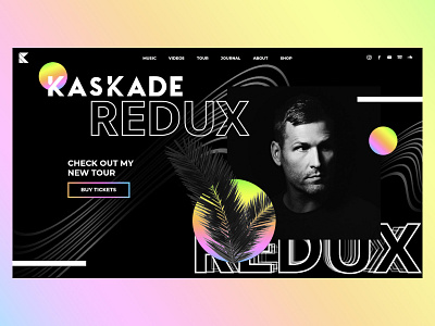 Kaskade Landing Page Concept