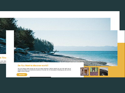 Landing Page desktop image landing page template tourism travel typography