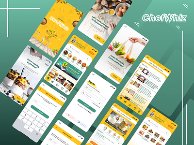 ChefWhiz android app app design branding chef chefwhiz cook cook app design design app figma figma tutorial figmadesign illustration recipe app simple design ui ui design ui ux design uiux userinterface