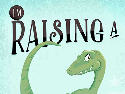 I'm Raising a Velociraptor illustration kids raptor