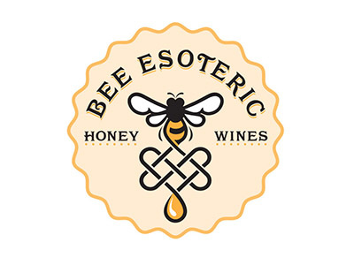 Beeesoteric Logo 400x300 bee celtic honey identity logo mead wine