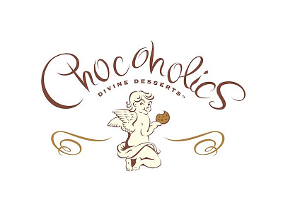 Chocoholics Divine Desserts Logo