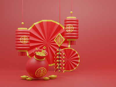 Chinese New Year 3d Illustration 3d character character design design graphic design illustration ui