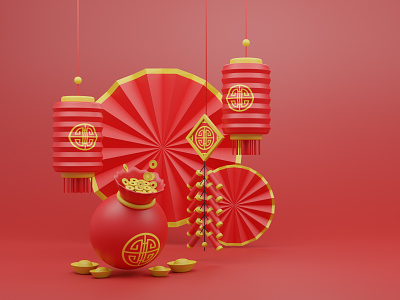 Chinese New Year 3d Illustration