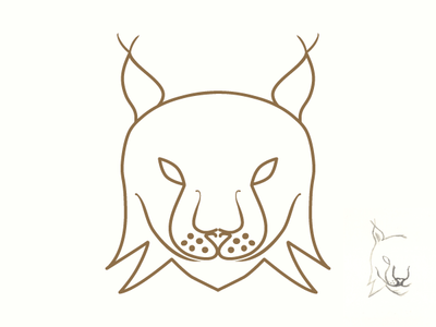 Lynx Head design logo lynx vector