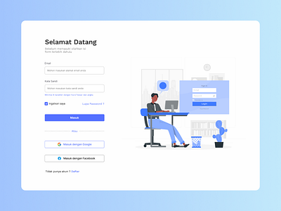 Simple UI Login Page by Atsyal Aqila on Dribbble