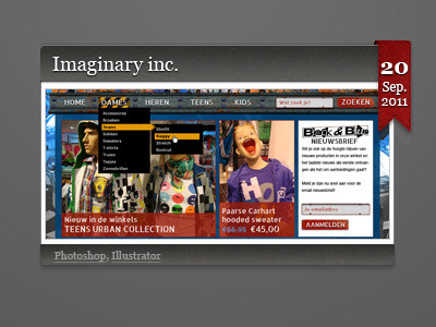 portfolio blog item photoshop website