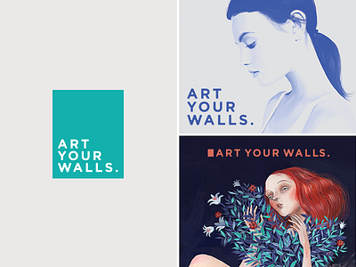 Art Your Walls logo lockups