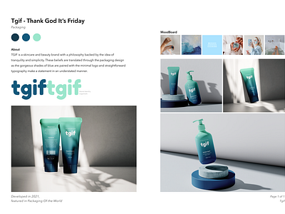 Tgif - Skincare Branding & Packaging