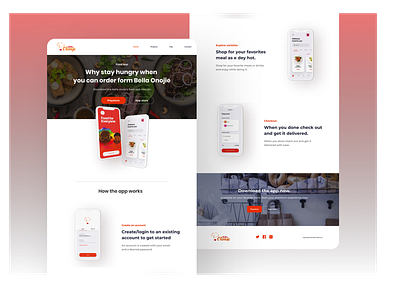 Food delivery ui ui ux web