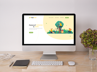 future of farming web design ideas app design flat ui ux