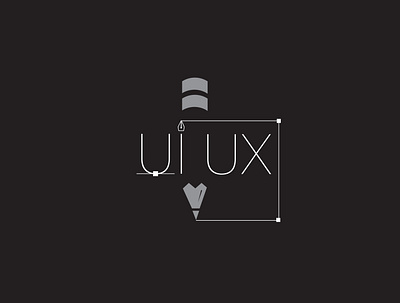 UI ux logo design app art branding design flat logo typography ui ux vector