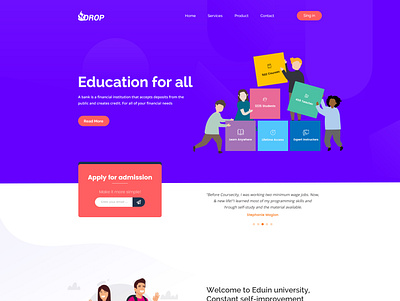 Education design graphic design illustration illustrator ui ux vector web website