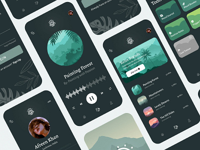 Medic Meditation App app branding design icon ios app design mobile typography ui ux