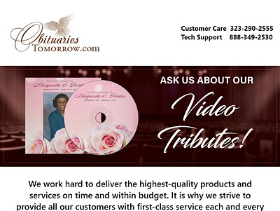 Personalized Funeral Prayer Cards tribute video maker