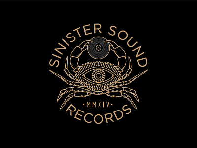 Needle on the Record crab illustration record sinister sound