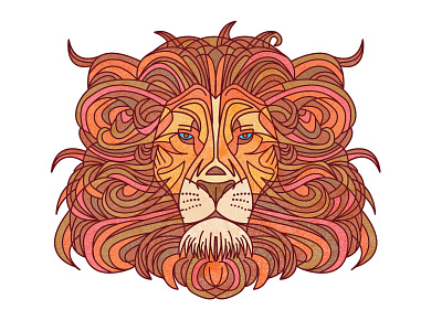 Lion II illustration lion
