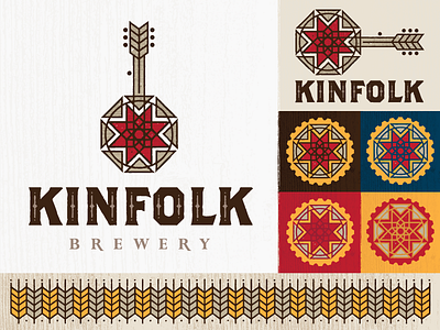 Kinfolk Brewing Star (revisited) banjo beer brewers star brewery brothers hops illustration texture