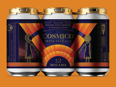 MOCAMA COSMICO beer beer branding beer can design beer label