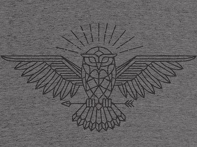 All-Knowing Owl T-shirt branding illustration logo mark owl t shirt