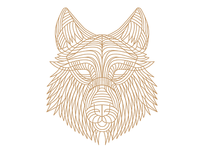 White Wolf Lines illustration wolf