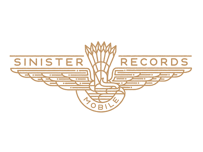 Sinister Records Mobile illustration music osprey