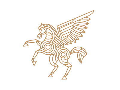 Pegasus mark illustration mark pegasus
