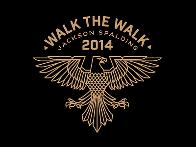Walk The Walk bird eagle illustration