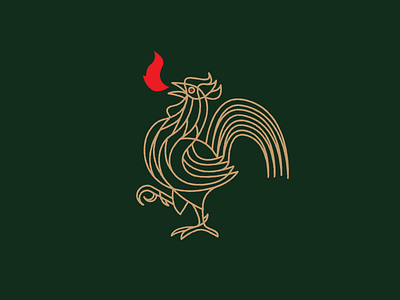 Here they come to snuff the rooster ... fire illustration rooster