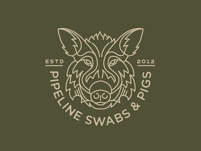Swabs n' Pigs boar illustration pig