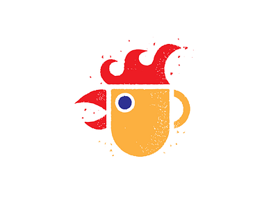 Wake Up! coffee illustration morning rooster wake up