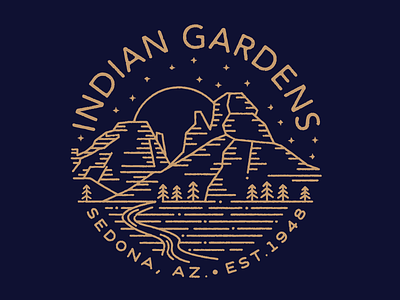 Indian Gardens II canyon illustration