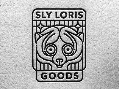Sly Loris Letterpress illustration loris letterpress