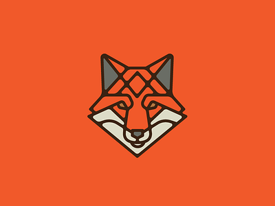 Fox mark fox illustration logo mark