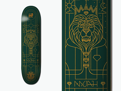 Element Skateboard - Nyjah Huston deck