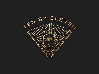 Ten By Eleven hand illustration ruler