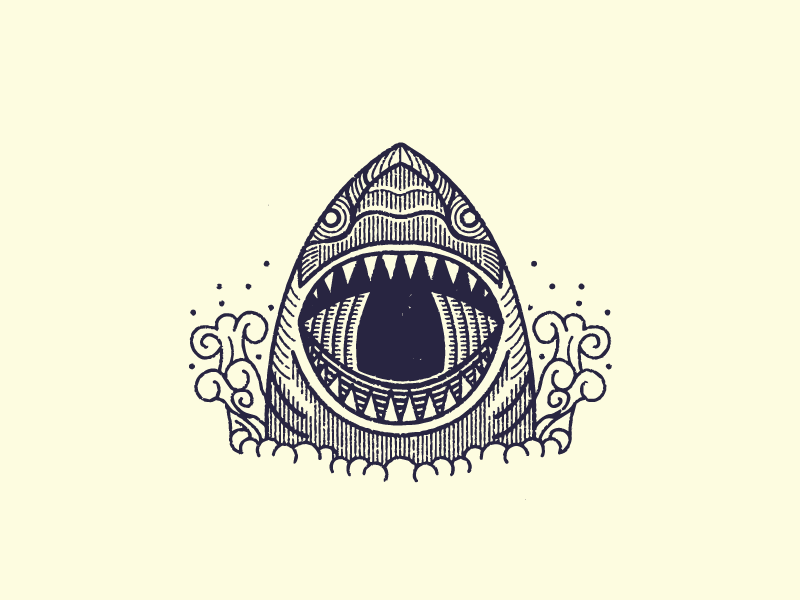Shark Attack illustration shark