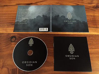 Obsidian Son cd cd illustration layout logo music