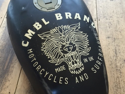 CMBL Wolf Tank illustration motorcycle wolf