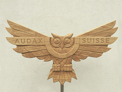 Wooden Switzerland Cycling Owl mark owl wood