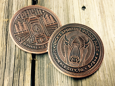 Phish Summer Tour Coins coin illustration monoline phish