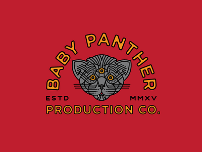 Baby Panther illustration logo mark panther