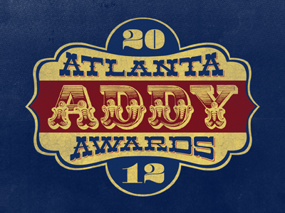 Atlanta Addy Awards Logo logo texture type typography