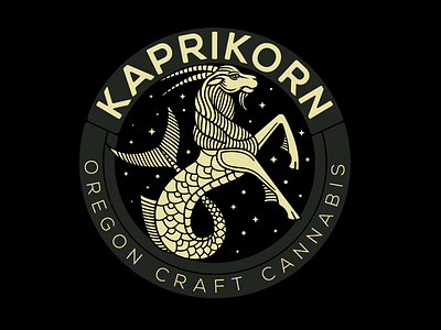 Kaprikorn cannabis capricorn logo mark oregon