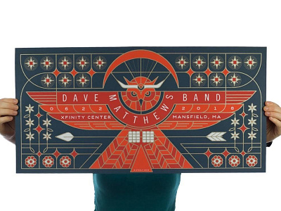 Dave Matthews Band Poster owl poster